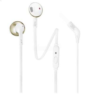 JBL Tune 205, white/golden - In-ear Headphones