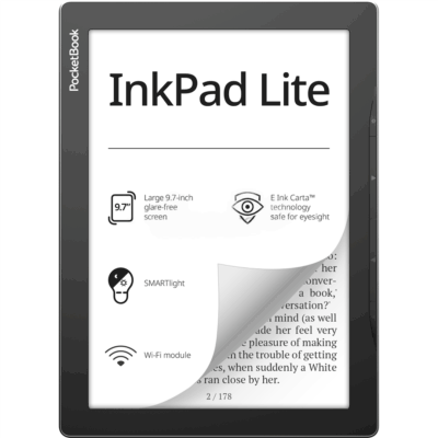 PocketBook InkPad Lite, 9.7", 8 GB, black - E-reader Item - PB970-M-WW