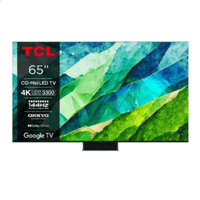 TCL C855, 65'', 4K UHD, Mini-LED, brushed titanium - TV
