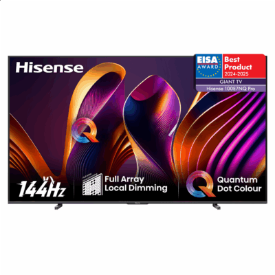 Hisense E7NQ PRO, 100'', 4K UHD, QLED, black - TV